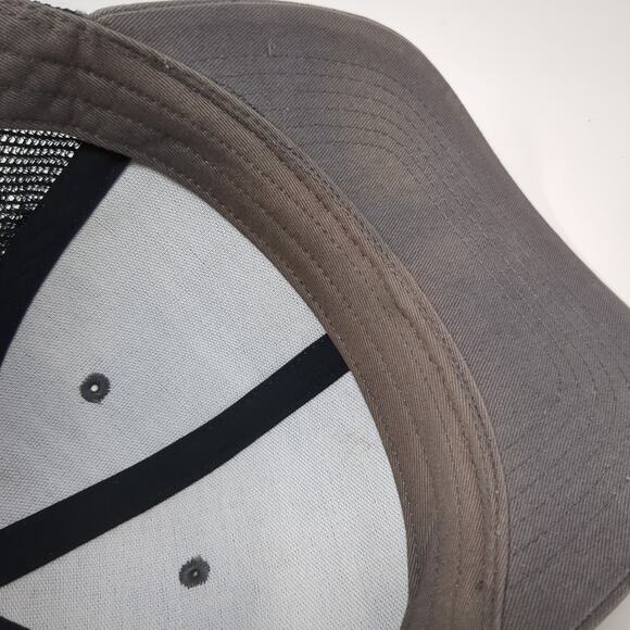 Wander Brewing Snapback Trucker Hat Gray OS Adjustable Mesh Back Brist Blanks - Picture 8 of 10